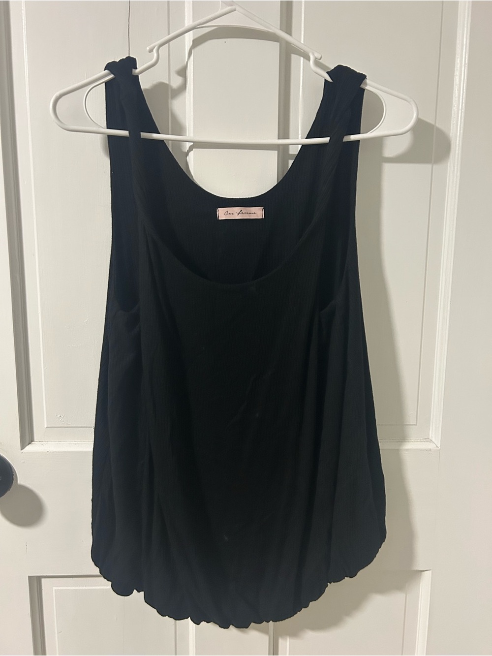 Women's Black Sleeveless Tank Top